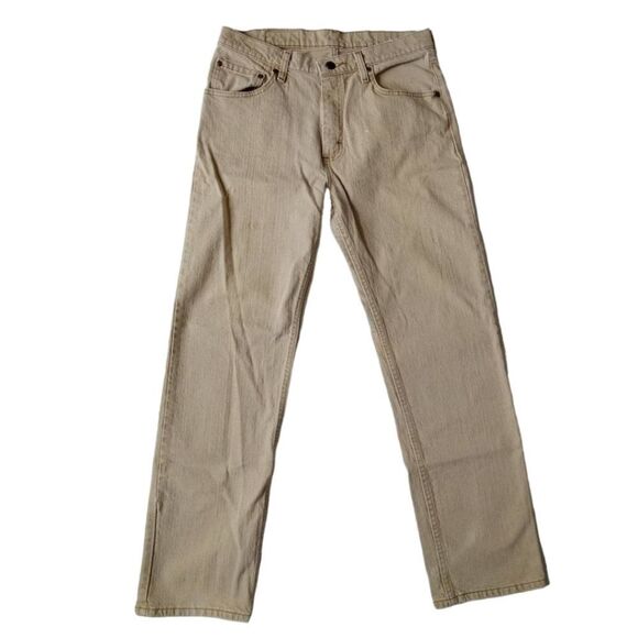 Wrangler 9WRGAKH Straight Leg Regular Fit Cotton Khaki Jeans Men's Size 32X30 - Picture 1 of 12